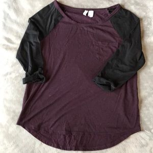Purple/Black Shirt